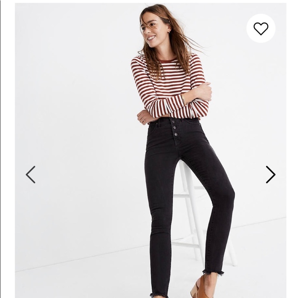 Madewell 10” High Rise Skinny Jean Berkeley Black